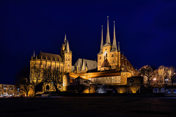 The cathedral of Erfurt in Thuringia