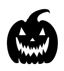 Bat And Pumpkin Silhouette vector