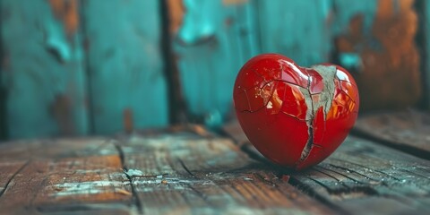 Healing a Broken Heart After a Breakup. Concept Emotional Recovery, Self-Care Practices, Moving On, Coping Strategies