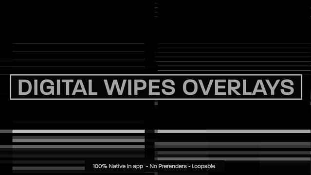 Digital Wipes Artifacts Dynamic Motion Overlays 