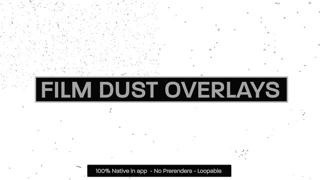 Film Dust Artifacts Dynamic Motion Overlays 