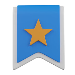 3d render  Bookmark  illustration