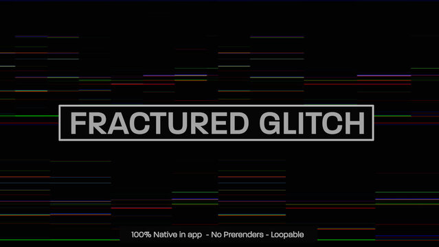 Fractured Glitch Dynamic Motion Overlays