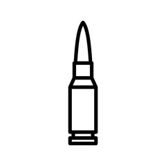 bullet icon. Weapon ammo sign color editable