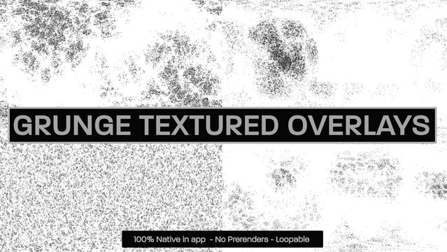 Grunge Textured Artifacts Dynamic Motion Overlays 