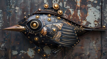 Steampunk Oxpecker.