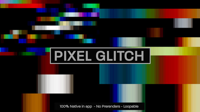 Pixel Glitch Dynamic Motion Overlays 