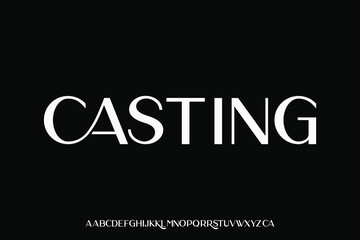 Display alphabet font vector design suitable for headline, poster, album and many more