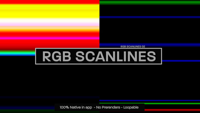 RGB Scan Lines Dynamic Motion Overlays