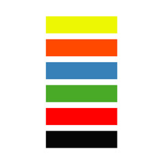 Vector colored rectangular stripes with right corners
simple illustration. Pixel perfect. Vector graphic isolated. Drawn by real human.
