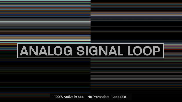 Analog Signal Loop Dynamic Motion Overlays 