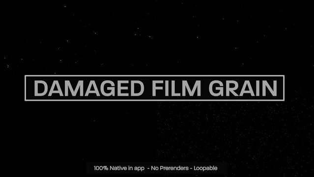 Damaged Film Grain Dynamic Motion Overlays 