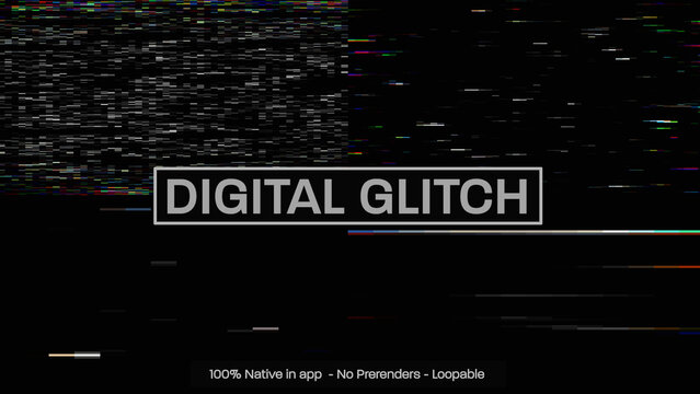 Digital Glitch Dynamic Motion Overlays 