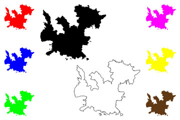 Obraz premium Cabrera island (Kingdom of Spain, Balearic Islands) map vector illustration, scribble sketch Cabrera map