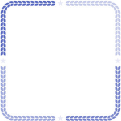 Blank leaf and star frame illustration. Blank copy space of logo for your design. 