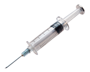 syringe isolated on background