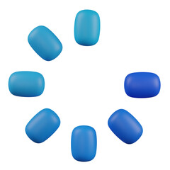 3d render  Loading  illustration