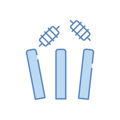 Cricket Stumps vector icon