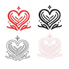 Hearts in and Black Red: Iconic Collection