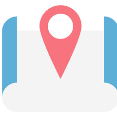Fototapeta premium Map Pin vector icon in the flat style 