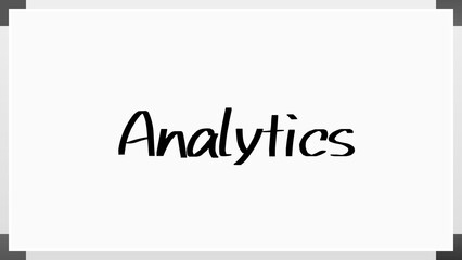 Analytics のホワイトボード風イラスト