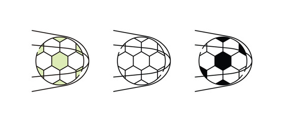 Obraz premium Goal icons vector set stock illustration