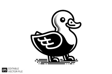 Fototapeta premium Illustration of duck vector design 