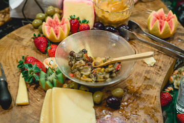 Beautiful table of food