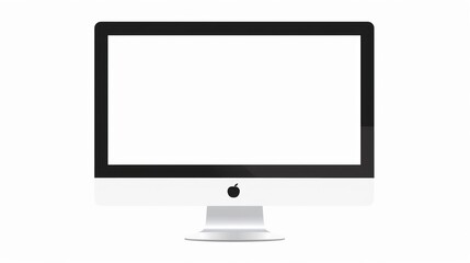 Fototapeta premium Apple iMac Computer with Blank White Screen