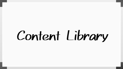 Content Library のホワイトボード風イラスト