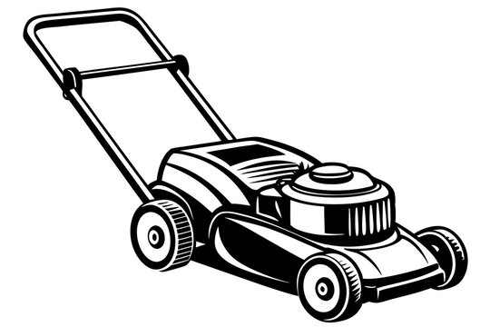 recommend clip art: Modern lawn mower icon