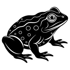 Toad vector  Silhouette illustration and svg