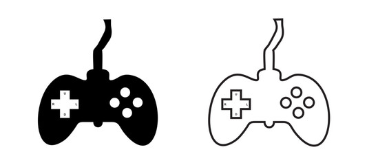 video game controller icon vector illustration.