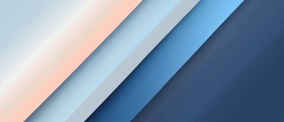 Obraz premium Minimalistic abstract geometric background featuring smooth blue and peach gradients. Ideal for modern design projects and visual concepts.