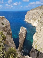 Xaqqa Cliffs in Malta im Summer, tolle Landschaftsaufnahme an den Klippen