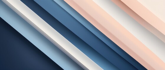 Fototapeta premium Minimalistic abstract geometric background featuring smooth blue and peach gradients. Ideal for modern design projects and visual concepts.