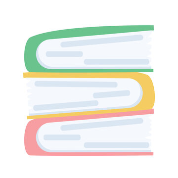 recommend clip art: Stack of Books for reading and education flat