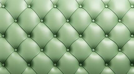 Green Upholstery with Button Tufting