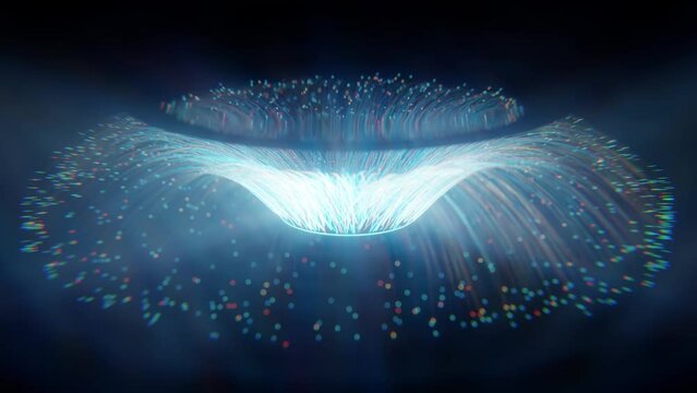 3D rendering Experience a captivating digital eye concept with radiant colors and patterns in a mesmerizing visual displae