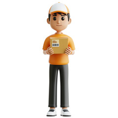 Delivery Man 3d Illustration