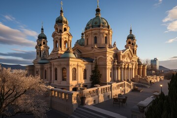 Obraz premium Vienna, Austria, the Hofburg Palace, an old imperial residence., generative IA