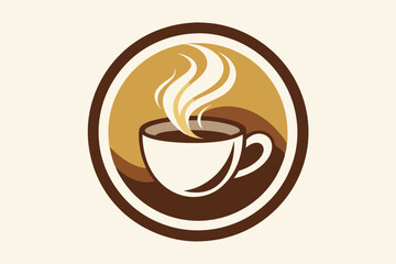 coffee cup logo vector illustration