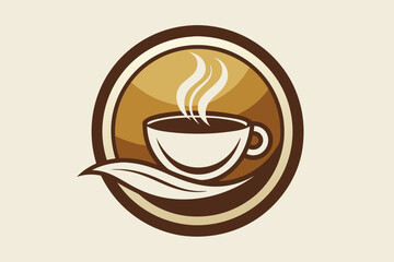 coffee cup logo vector illustration