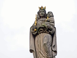 Jungfrau Maria und Jesuskind, Statue, Abtei Tholey