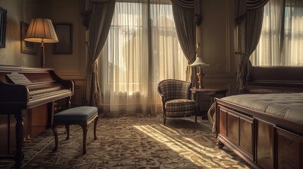 interior design of elegence hotel room