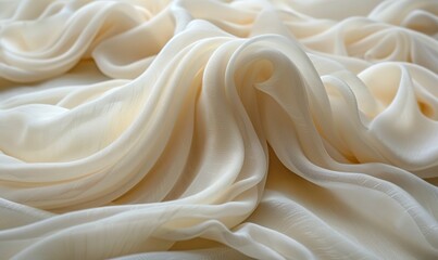 Soft, smooth, luxurious beige cashmere fabric texture background.