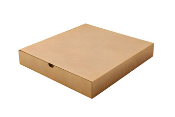 Pizza box mock up isolated on transparent background