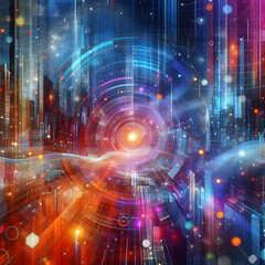Obraz premium abstract digital background