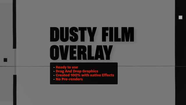 Dusty Film Strip Reel Motion Overlays  - Vertical