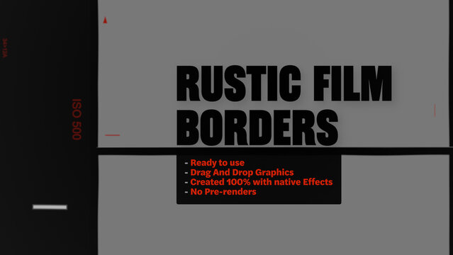 Rustic Film Borders Strip Reel Motion Overlays  - Vertical